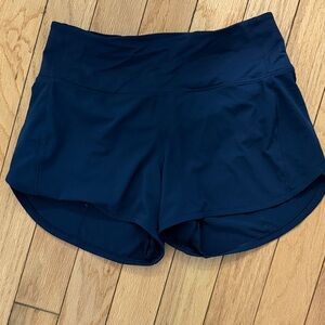 Women's Blue Lined Lululemon Shorts